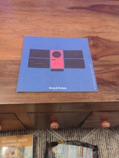 Original Bang and Olufsen B&O Beosound Ouverture Manual User guide English