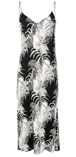 PALM ANGELS Reformation Crimini prendisole midi tropicale scollo a V spacco laterale taglia 2 senza maniche (V1