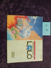 Nintendo Entertainment System Manual ONLY NES Adventures Of Lolo 1 1990 Original