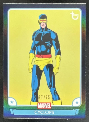 2026 Topps Brooklyn Collection Marvel Captain America Black #38 Cyclops /75