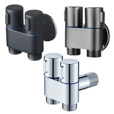 Zinc Alloy Angle Valve Wall Mount Bidet Sprayer Toilet Bathroom Set