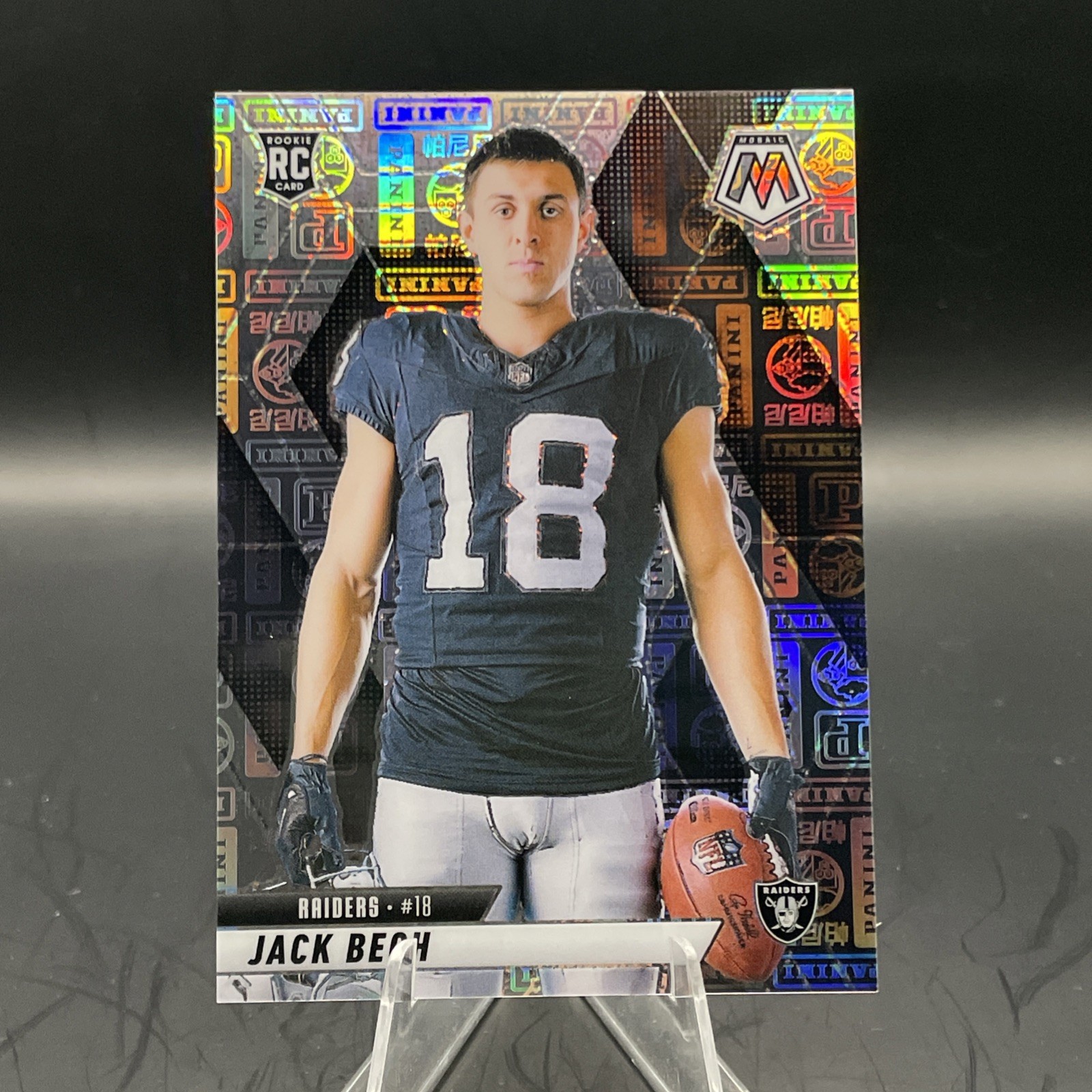 2025 Panini Mosaic Jack Bech Variation Silver Knight /149 Rookie #280 Raiders