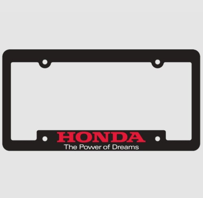 #ad 2x Genuine Honda quot;The Power of Dreamsquot; New License Frame Plate Pair 2 $29.99
