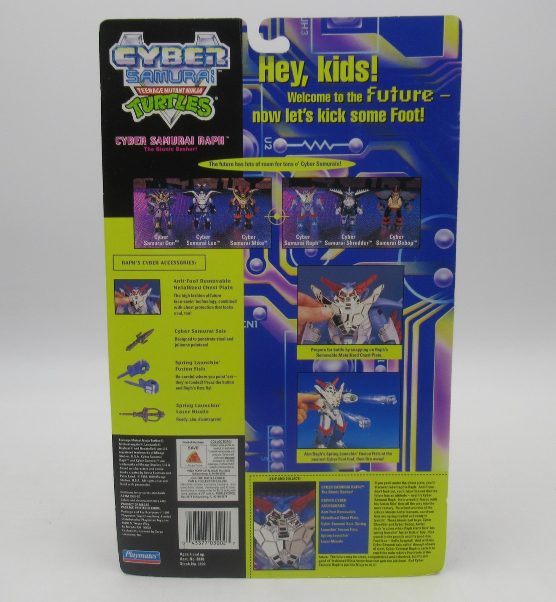TMNT ミュータントタートルズ サイバーサムライ　ラファエロ　1994 TMNT Teenage Mutant Ninja Turtles Cyber Samurai Raphael 1994