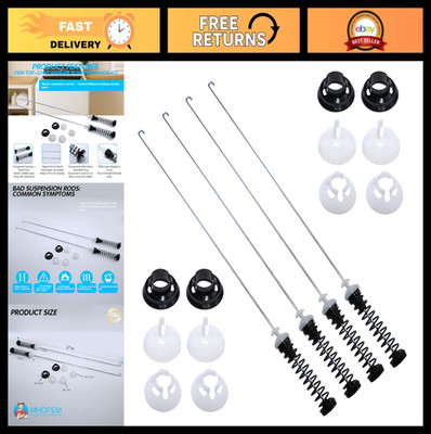 Washer Suspension Rods Kit 4-Pack for MVW & WTW Models - Durable & Easy Install