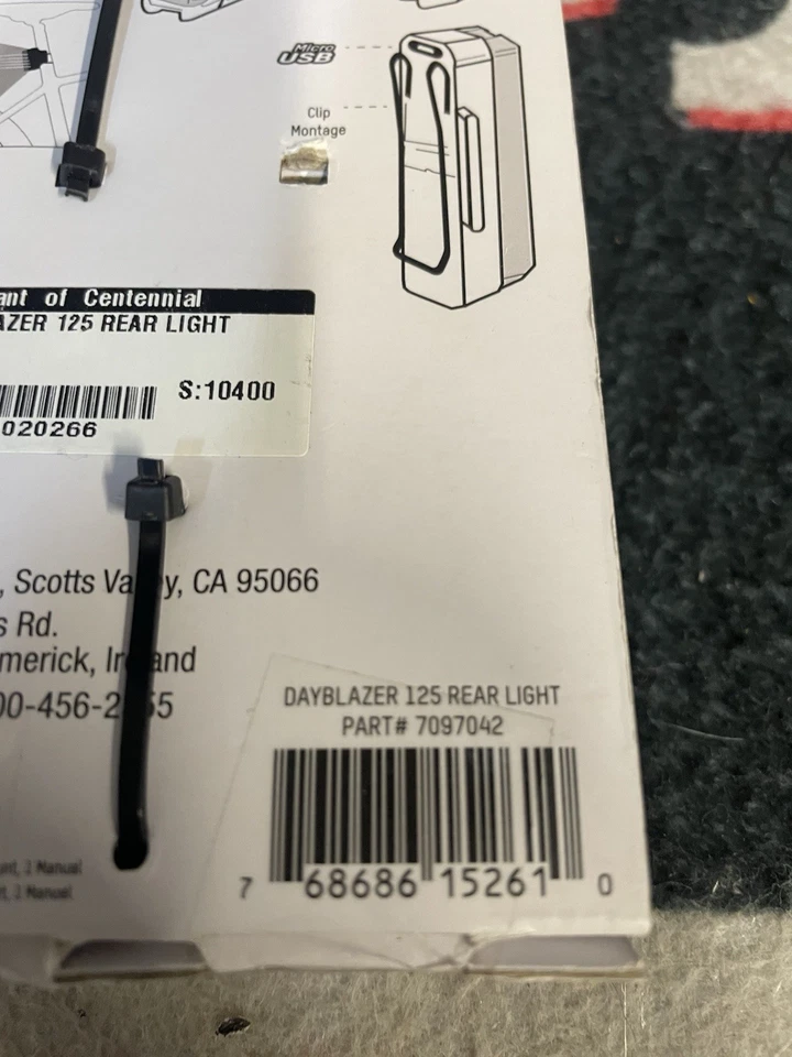 Blackburn LED Bike Rear Light Dayblazer 125 Rear Bicycle Tail Light 7097042 - Image 4 of 4