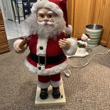 Light Up Moving Music Playing Vintage Santa