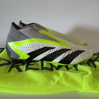 adidas Mens Size 9 PREDATOR ACCURACY+ FIRM GROUND SOCCER CLEATS White GZ2604 NEW