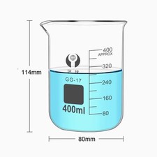 400ml Borosilicate Glass Beaker Laboratory Beakers Glassware Laboratory Supply