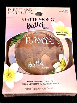 Physicians Formula Matte Monoi Butter Blush Makeup Powder, Mauvy Mattes, 1711951