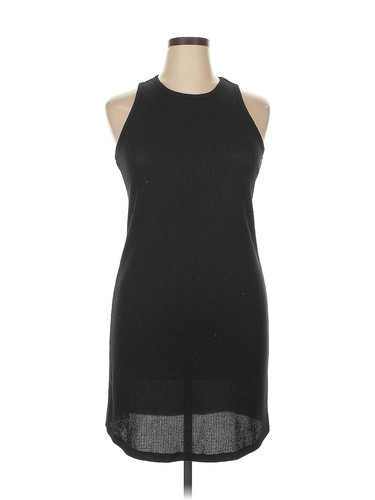Nine West Cocktail Dresses Vintage Nine West Black Velvet Lace Up  Asymmetrical Dress LBD Sz