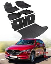 7 PCS for Mazda CX5 Floor Mats 2025 2024 2023 2022 with Cargo Liners Backrest