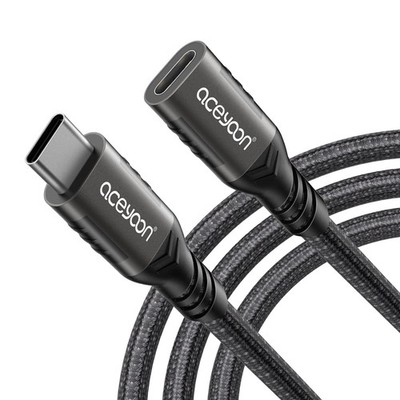 aceyoon 240W USB C Verlängerungs 1M, 20Gpbs USB Typ C 3.2 Verlängerung PD und