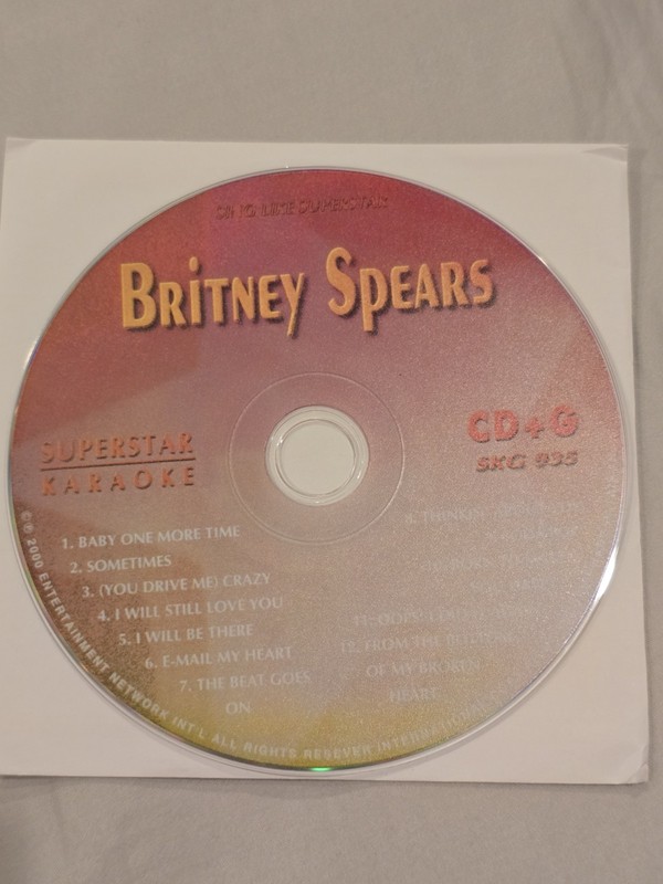 SKG-935 BRITNEY SPEARS SUPERSTAR KARAOKE CD+G DISC