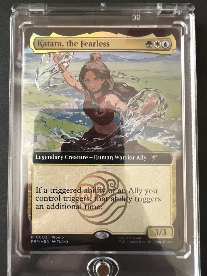 Katara the Fearless Magic The Gathering x Avatar Spiel Promo Card 2025 - Bild 3 von 3