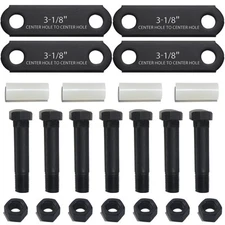 1Set Trailer Shackle Kit 3-1/8" Straps, Tandem Axle Trailer Shackles Kit 7 Bo...