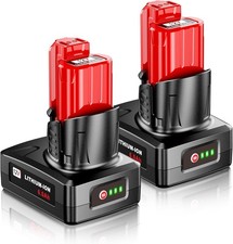 12V 6000mAh Replacement Battery for Milwaukee M12 Battery Compatible with Milwau