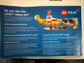 LEGO Manual 21306 The Beatles Yellow Submarine Instruction MANUAL ONLY