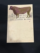 HAND DRAWN AND COLORED LETTERHEAD GREY JACK JERSEY J. S. MAYHEWS BETHEL, CT