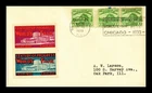 US COVER CENTURY OF PROGRESS CHICAGO WORLDS FAIR FDC SCOTT 728 PASTED ON CACHET