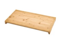 Trademark Innovations 21" x 11" Bamboo Cutting Board and Sink Stove Burner Cover
