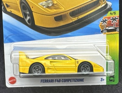 Hot Wheels 2025 HW Exotic 4/5 Yellow Ferrari F40 Competizione New