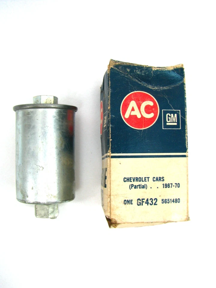 NOS GM AC Gas Fuel Filter GF 432 Chevy Cars 1967-70 5651480 vtg Camaro Chevelle - image 3 of 4