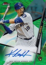 2020 Topps Finest Keston Hiura Finest Auto Green Wave /99