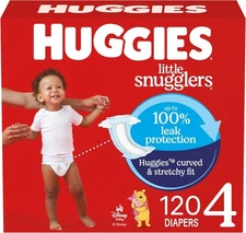Huggies Little Snugglers Disposable Diapers, Size 4, *120 Count*