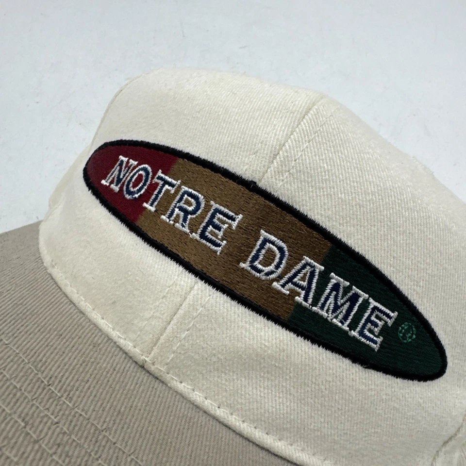 Chapéu irlandês vintage Notre Dame luta Snapback anos 90 agulha americana - Imagem 4 de 4
