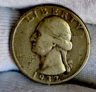 C71. 1932 D WASHINGTON Quarter Silver Coin Denver