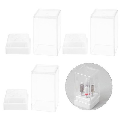 3 Pcs Nagelbohrer-bit-box Nagelhalter Für Nägel Koffer Nagelstudiobedarf