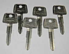 Lot of 6 -   Curtis LUV-1  Key Blank   E267