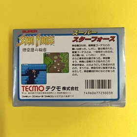 Super Star Force TECMO Nintendo Famicom software with box and instructions #4559