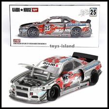 MINI GT x KAIDO HOUSE 197 Nissan Skyline GT-R (R34) Kaido Star Racing V1 New