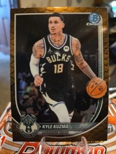 2025-26 Bowman Chrome - Kyle Kuzma BCV-82 REPTILIAN Refractor MILWAUKEE BUCKS SP