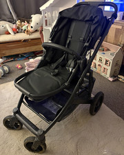 Upperbaby Black Single Pushchair with Reclining Seat, Adjustable Handles