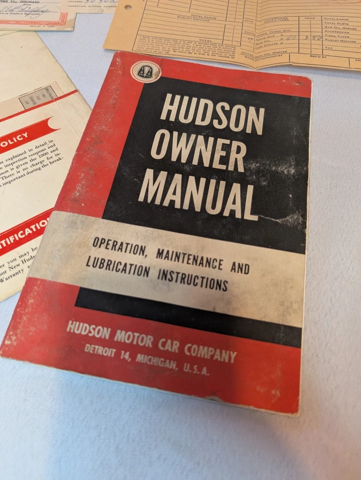 1951 Hudson Car Owner Manual Radio Manuel And Memorabilia Lot - Image 2 of 4
