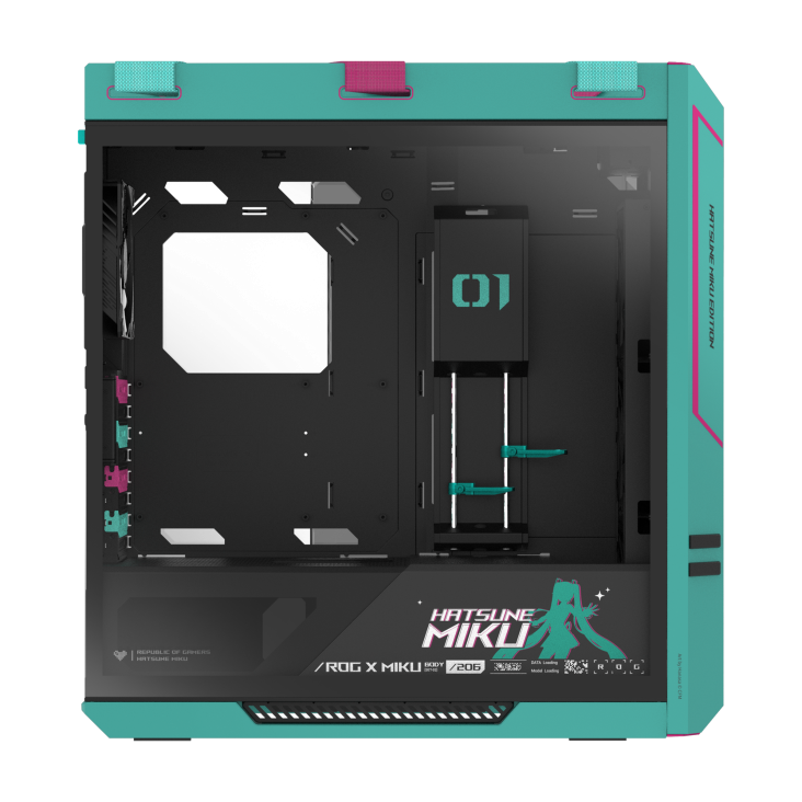 【外・内箱破損品】Asus Rog GX601s Hatsune Miku 大陸 ASUS ROG STRIX HELIOS Hyperion GX601S × Hatsune Miku Edition