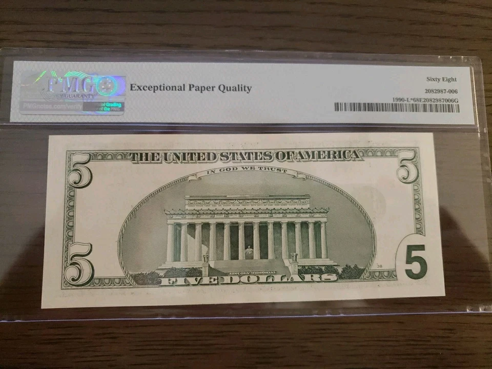 2003 $5 San Francisco Star PMG Superb Gem 68 EPQ! Very Scarce!!! - Image 3 of 3