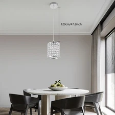 Crystal Pendant Light Modern Indoor Decor Pendant Lighting Ceiling Hanging Light