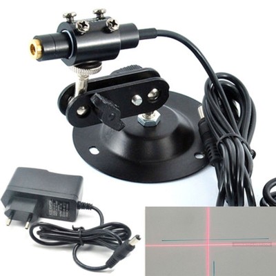Positioning Cross 80mW 650nm Focusable Laser Module Alignment Machine 5V Holder