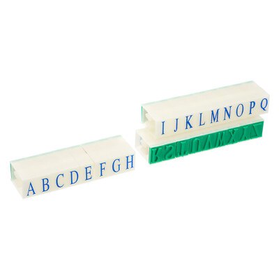 PATIKIL Detachable Number Letter Stamp, 13mm Plastic 9+26 Digits Font Size 2 Numeral 0-9 Alphabet A-Z Combination Set for Card Tag Scrapbook Craft Making Teaching