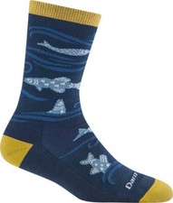 DARN TOUGH 6122 Deep Water Women's Homer Crew Lightweight Lifestyle Sock Fish