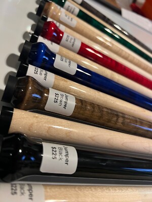 JACOBY JUMP CUE THE JUMPER BLUE STAIN NEW DESIGN FREE