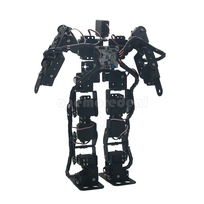 Biped Robotic Educational Humanoid Robot Kit 17DOF Servo Bracket Ball Bearing