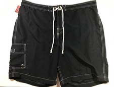 Merona Size XL Blue 100 Polyester String Tie Mens Swimsuit