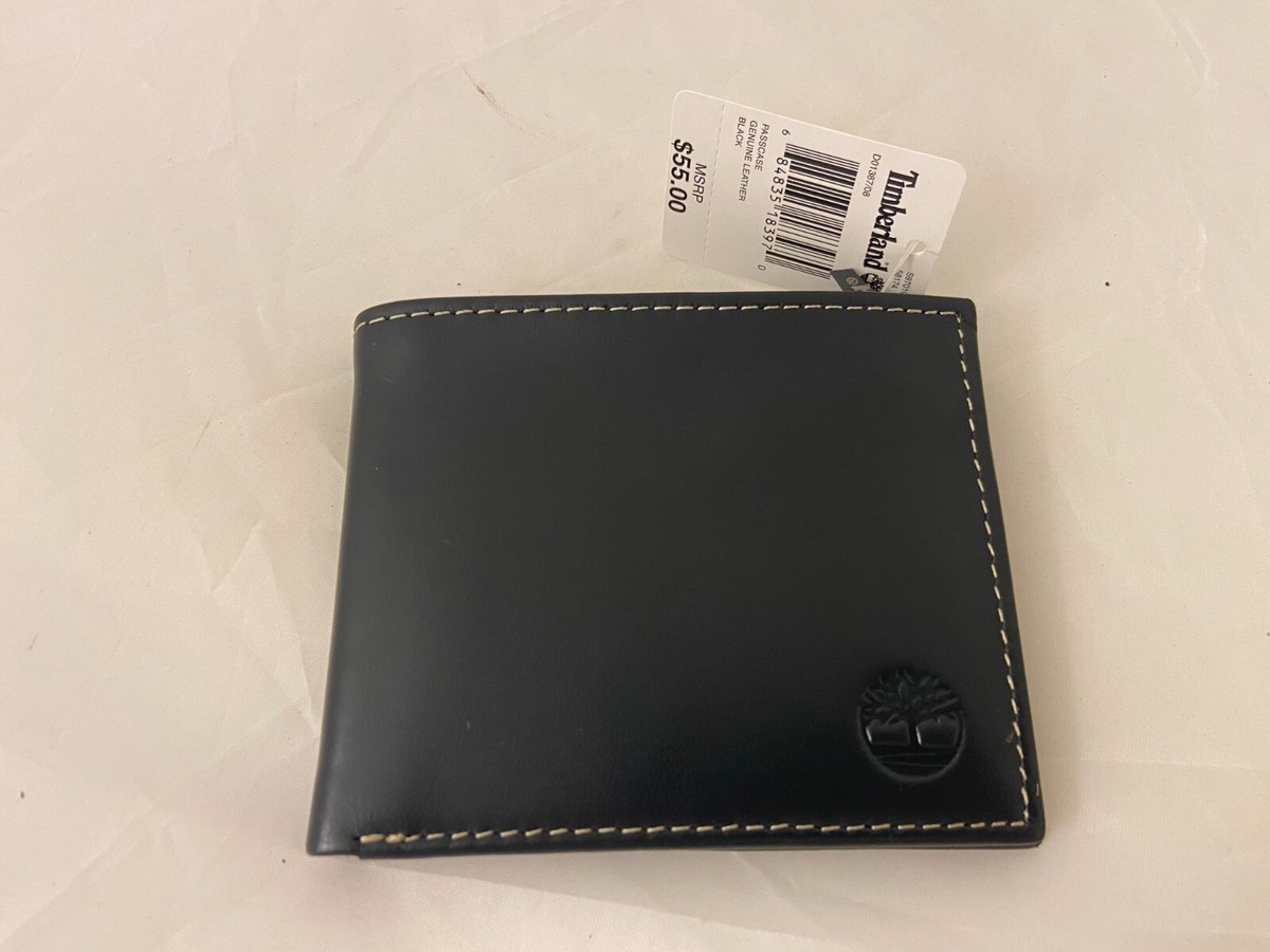 は Timberland Mens Wallet Bifold 2 IDs Brushed Matte Finish Genuine