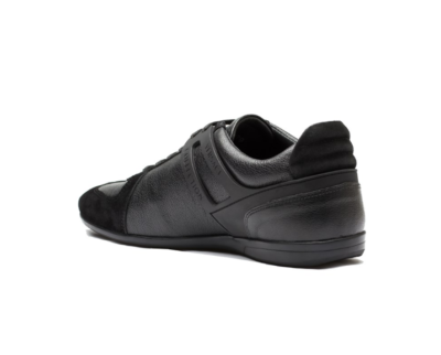Versace Z2639* Collection Men's Leather Suede Low Top Black