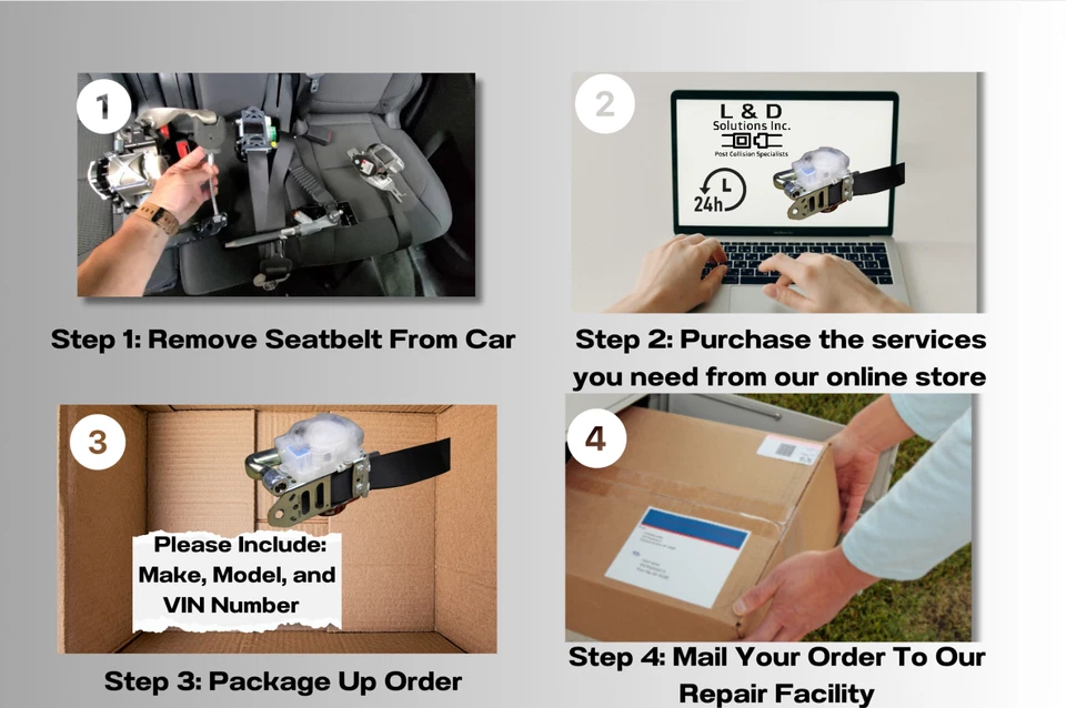 Lincoln Cosmopolitan Seat Belt Repair Single Stage ALL MODELS — 第 2/4 张图片